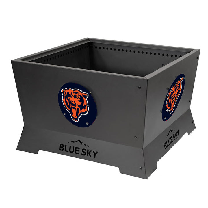 Official NFL Chicago Bears 28"  Square Mammoth Patio Smokeless Fire Pit Medallion Series