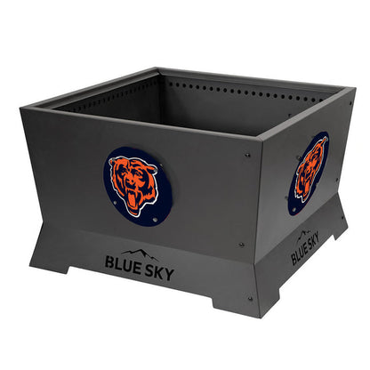 Official NFL Chicago Bears 28"  Square Mammoth Patio Smokeless Fire Pit Medallion Series